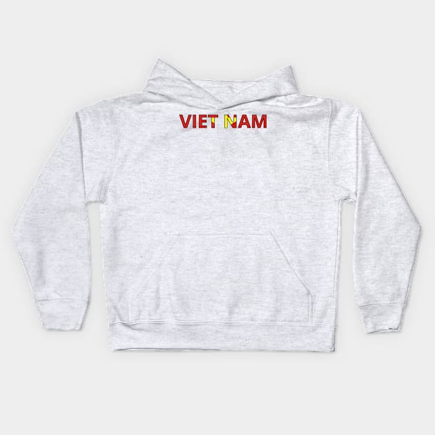 Drapeau Viêt Nam Kids Hoodie by Pixelforma